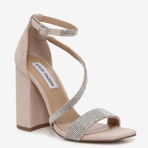 Steve Madden Women's Beige Strappy Heels